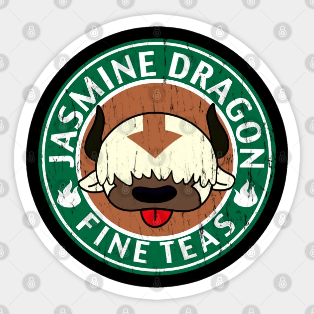 Jasmine Dragon Fine Teas Sticker by Saamdibilquraniart